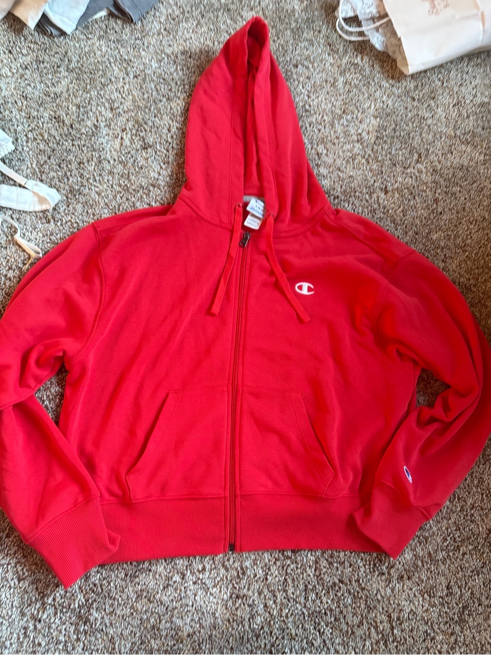Champion women’s  Red Full-Zip Hoodie Jacket
